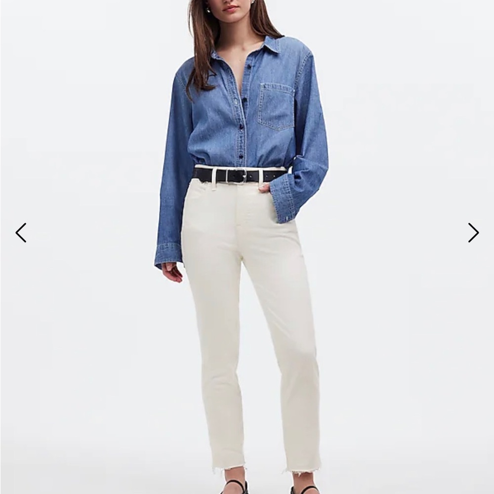 Madewell white perfect vintage jean